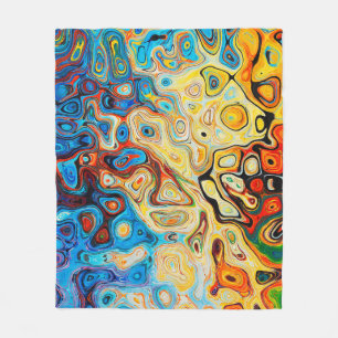 Couverture Polaire Texture structure abstraite colorée