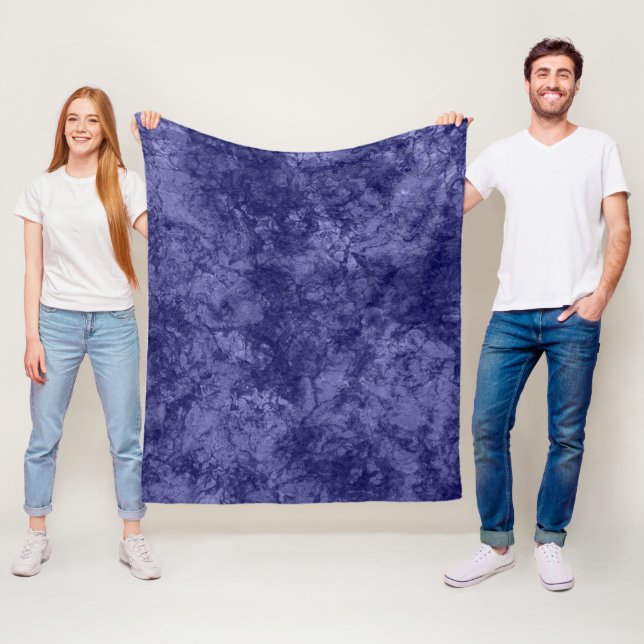Couverture Polaire texture violet foncé violet texturé marbre daim g (En situation)