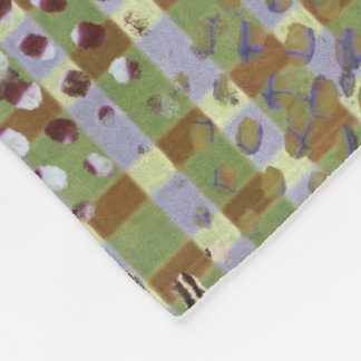 Couverture Polaire Textured Pointillism Grid Pattern Artwork