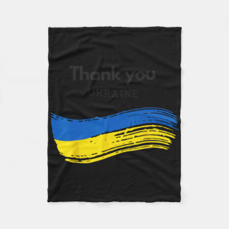 Couverture Polaire Thank You Ukraine 