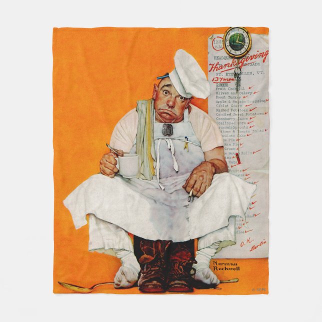 Couverture Polaire Thanksgiving Day Blues (Devant)