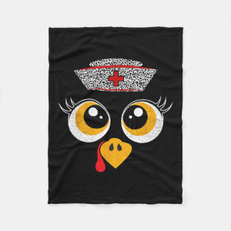 Couverture Polaire Thanksgiving Scrub Tops Femmes Turquie Face Infirm