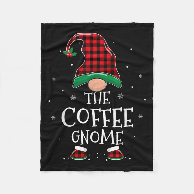 Couverture Polaire The Coffee Gnome Xmas Family Matching Plaid Christ (Devant)