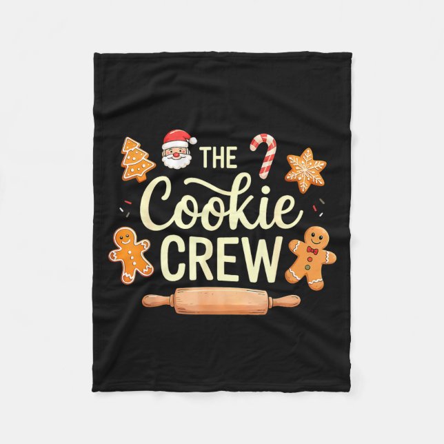 Couverture Polaire The Cookie Crew Christmas Baking Cookie Lover  (Devant)