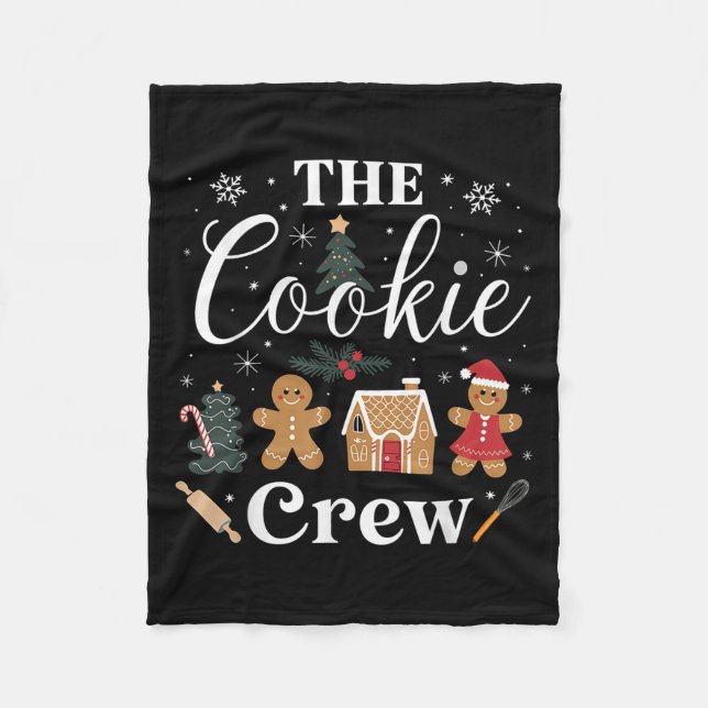 Couverture Polaire The Cookie Crew Christmas Baking Cookie Lover Kids (Devant)