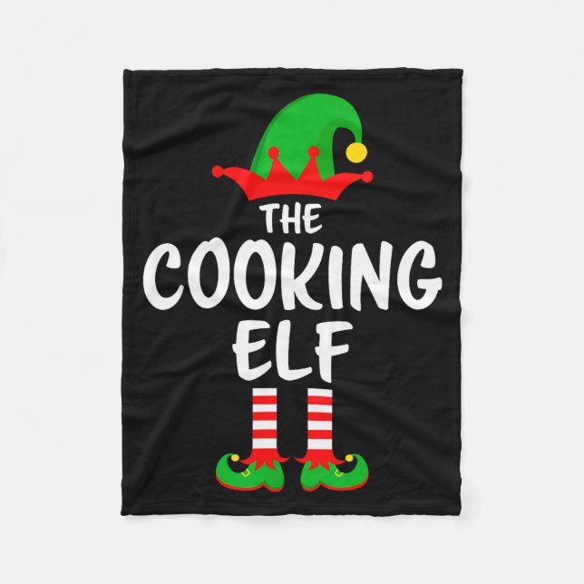 Couverture Polaire The Cooking Elf Matching Family Christmas  (Devant)