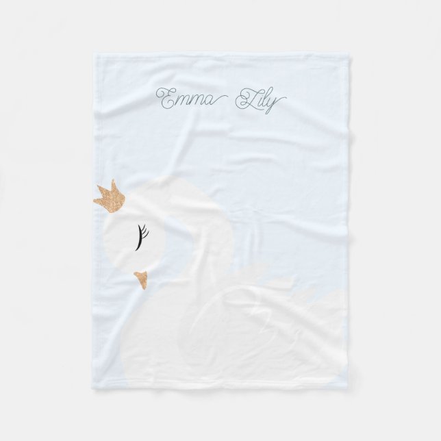 Couverture Polaire The Crowned Swan (Devant)