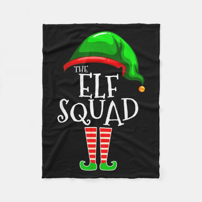 Couverture Polaire The Elf Squad Family Matching Group Christmas  (Devant)
