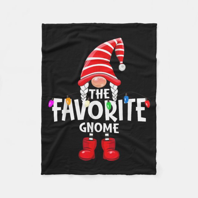 Couverture Polaire The Favorite Gnome Christmas Matching Pajama  (Devant)