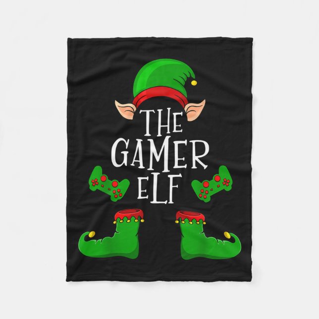 Couverture Polaire The Gamer Elf Christmas Matching  (Devant)