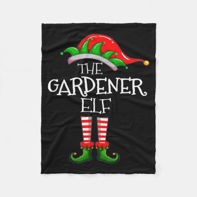 Couverture Polaire The Gardener Elf Matching Family Group Christmas P (Devant)