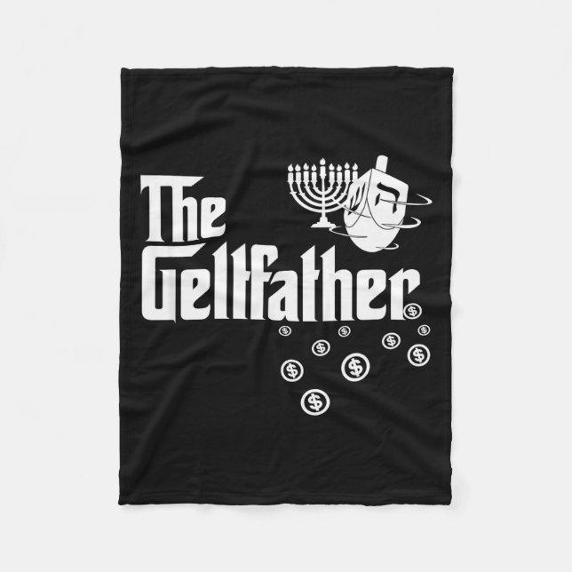 Couverture Polaire The Geltfather Hanukkah Gelt Dreidel Jewish Dad Me (Devant)