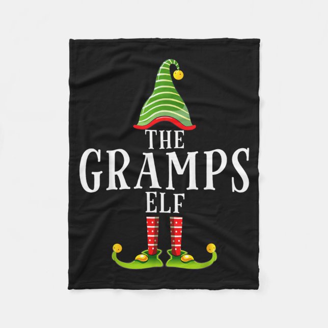 Couverture Polaire The Gramps Elf Funny Matching Pajama Xmas  (Devant)
