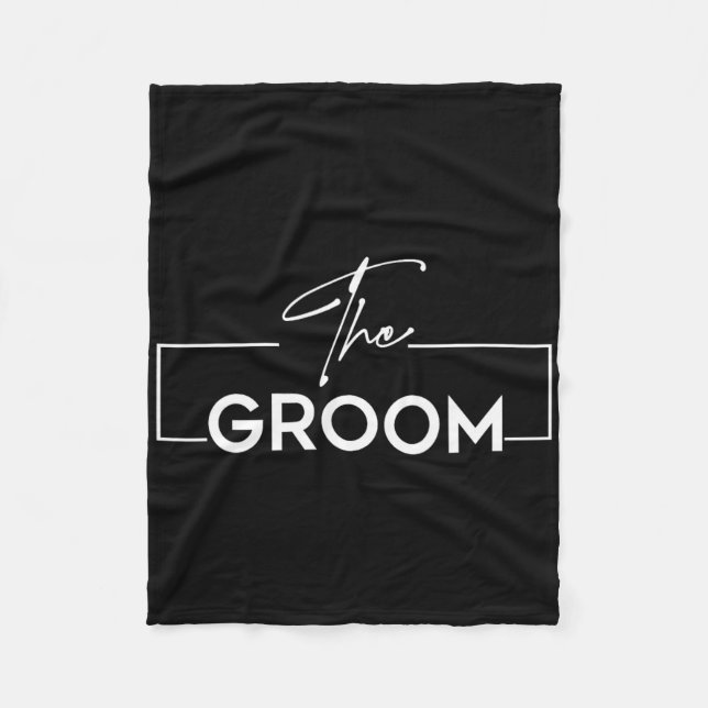 Couverture Polaire The Groom I Do Crew Bachelor Wedding Party Matchin (Devant)