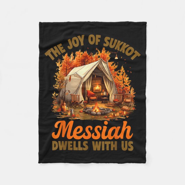 Couverture Polaire The Joy Of Sukkot Messiah Dwells With Us Jewish Ho (Devant)