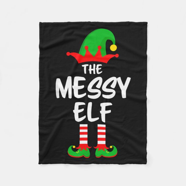 Couverture Polaire The Messy Elf Matching Family Christmas  (Devant)