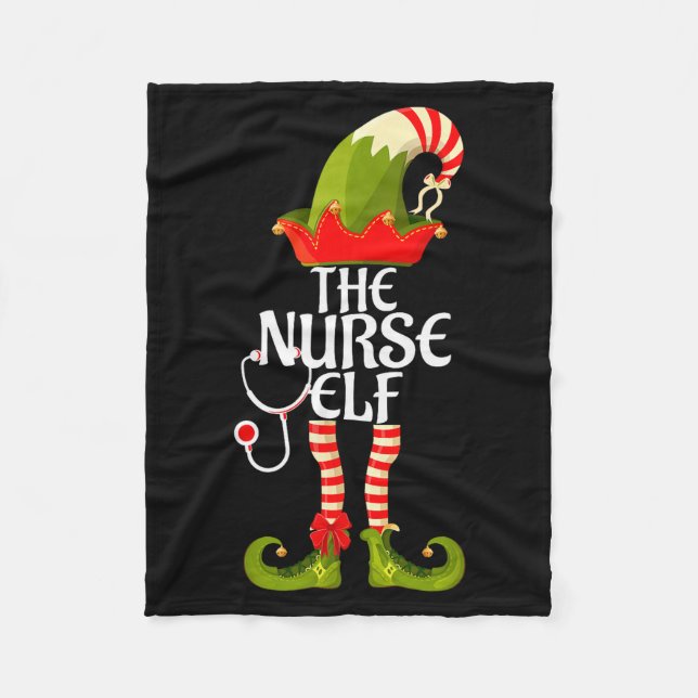 Couverture Polaire The Nurse Elf Family Matching Christmas 2023  (Devant)