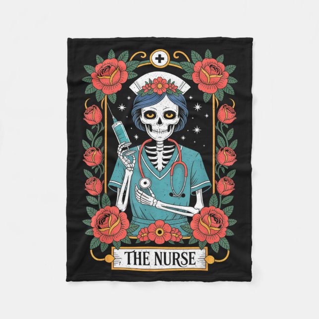 Couverture Polaire The Nurse Tarot Card  (Devant)