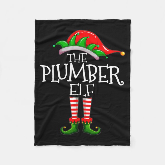 Couverture Polaire The Plumber Elf Christmas Gift, Plumbing Xmas Paja (Devant)