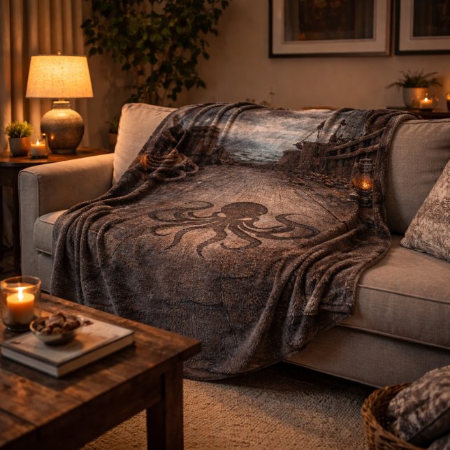 Couverture Polaire The Unmanned Deck — Pirate Ship Scene (Créateur téléchargé)