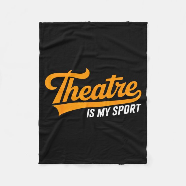 Couverture Polaire Theater Nerd For Actors Musical Theatre Is My Srt  (Devant)