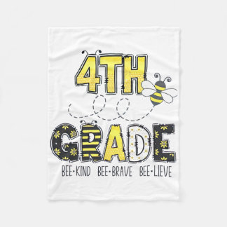 Couverture Polaire Thème abeille 4e année retour à l'école pour les e