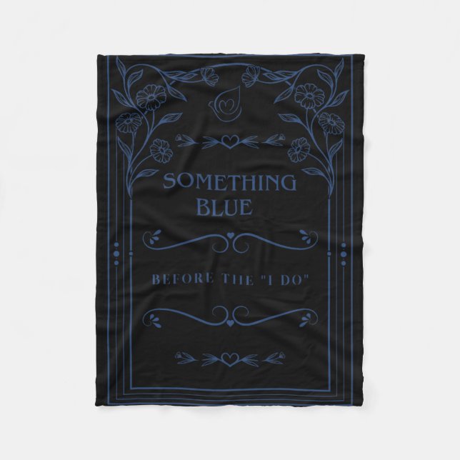 Couverture Polaire Thème bleu enterrement de vie de jeune fille Bach  (Devant)