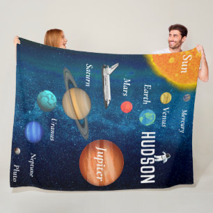 Couverture Polaire Thème de l'espace Système solaire Planètes Garçons