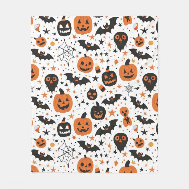 Couverture Polaire Thème Halloween (Devant)