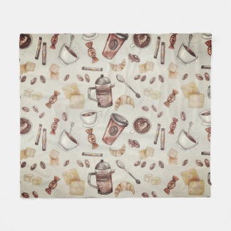 Couverture Polaire Thème Lover Café
