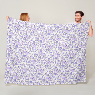 Couverture Polaire Thème mignon Papillon esthétique violet