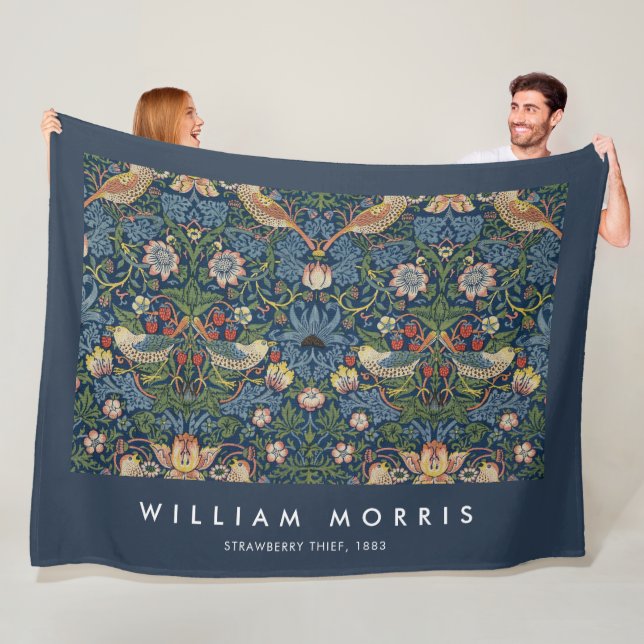 Couverture Polaire Thief fraise William Morris (En situation)