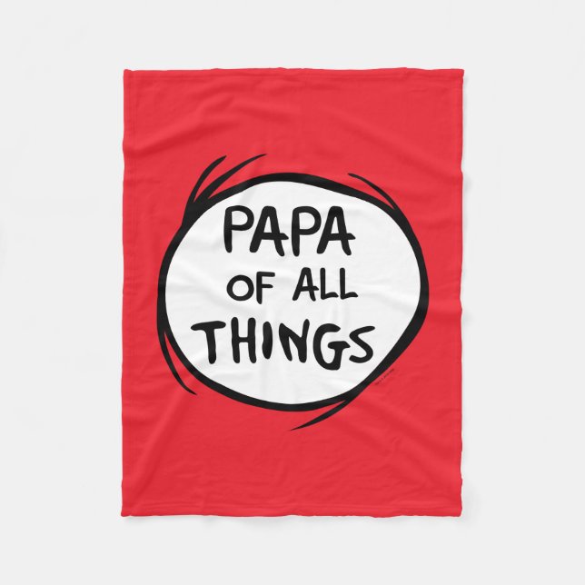 Couverture Polaire Thing One Thing Two - Papa de toutes choses (Devant)
