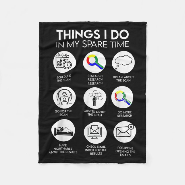 Couverture Polaire Things I Do In My Spare Time Cancer Patient With S (Devant)