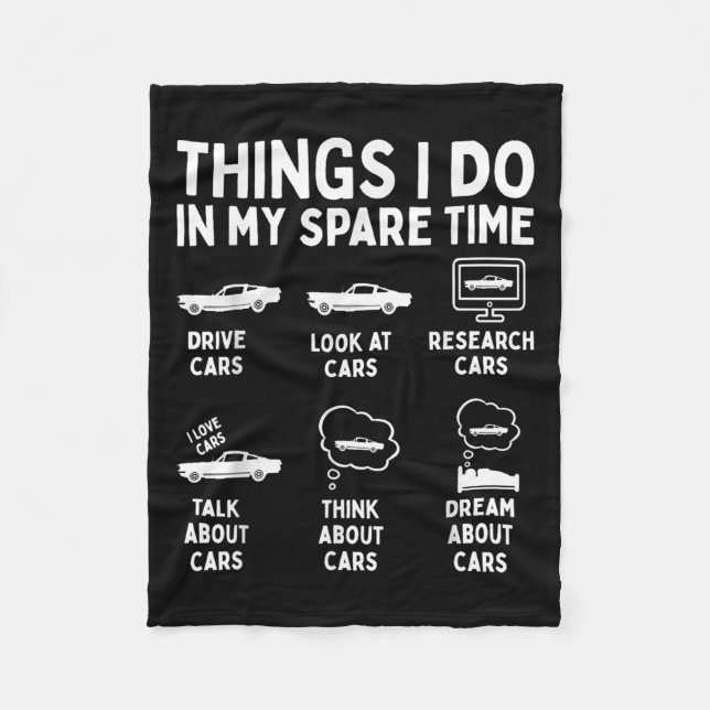 Couverture Polaire Things I Do In My Spare Time Cat, Funny Cat Men Wo (Devant)