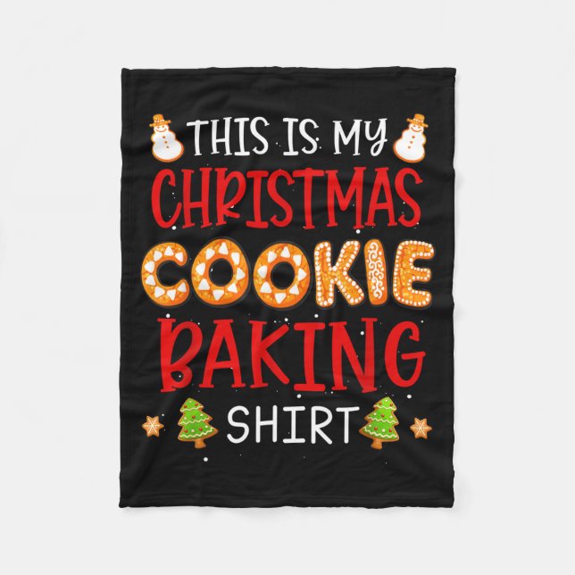 Couverture Polaire This Is My Christmas Cookie Baking Shirt Xmas Holi (Devant)