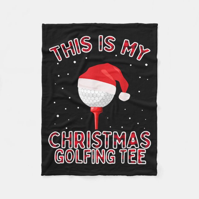 Couverture Polaire This Is My Christmas Pajama Shirt Funny Golf Tee G (Devant)
