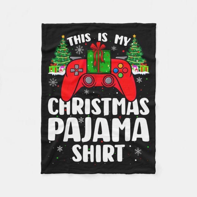 Couverture Polaire This Is My Christmas Pajamas Funny Video Game Game (Devant)