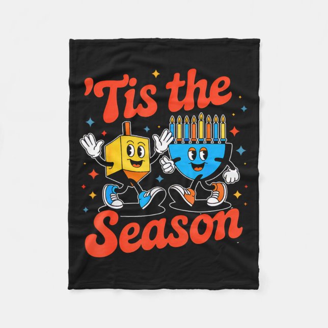 Couverture Polaire This Is The Season Happy Hanukkah Funny Jewish Cha (Devant)