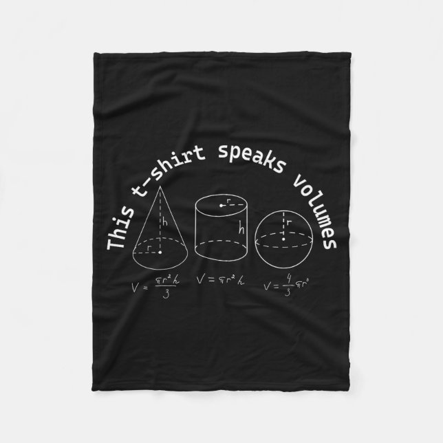 Couverture Polaire This Speaks Volumes Funny Maths Science Geeky Pun  (Devant)