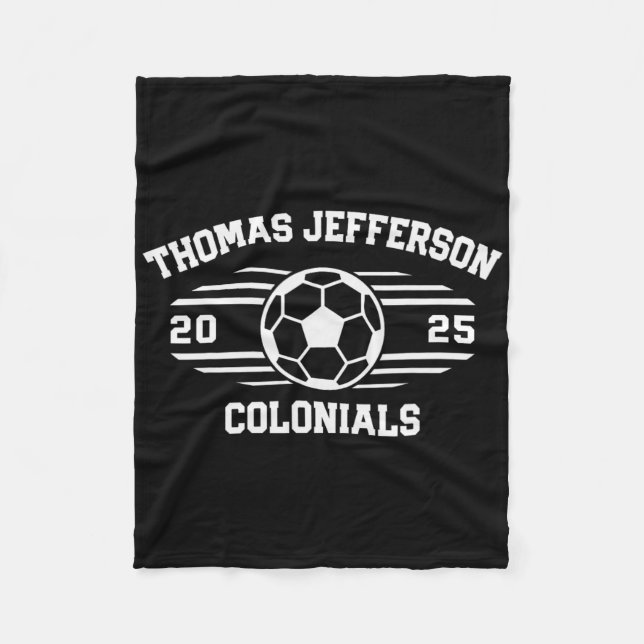 Couverture Polaire Thomas Jefferson Colonials Soccer Ll 2025  (Devant)