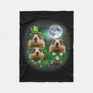 Couverture Polaire Three Groundhog Moon 3 Groundhog Day Head St Patri