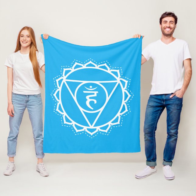Couverture Polaire Throat Chakra | Vishuddha | Méditation bleue (En situation)