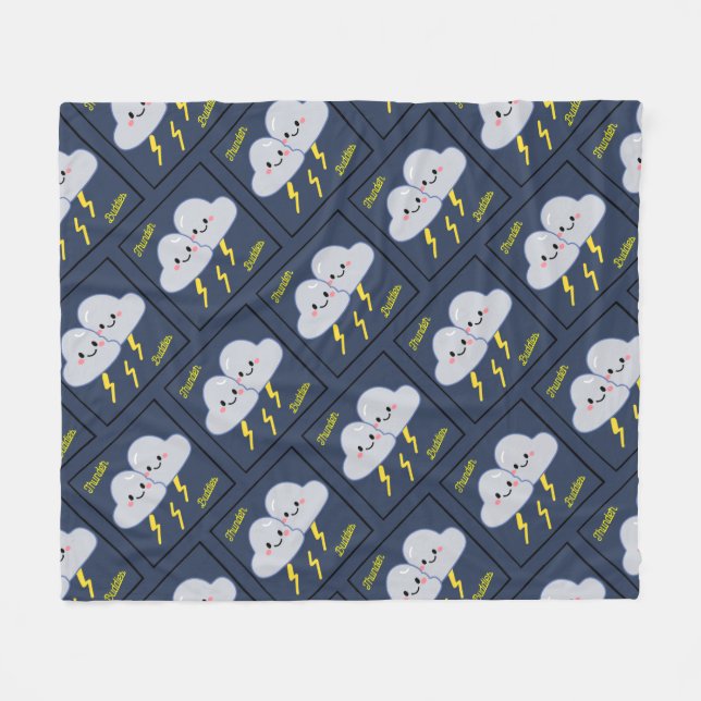 Couverture Polaire Thunder Buddies (Devant (Horizontal))