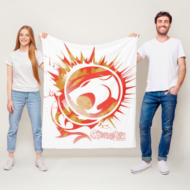 Couverture Polaire ThunderCats | Logo explosif (En situation)