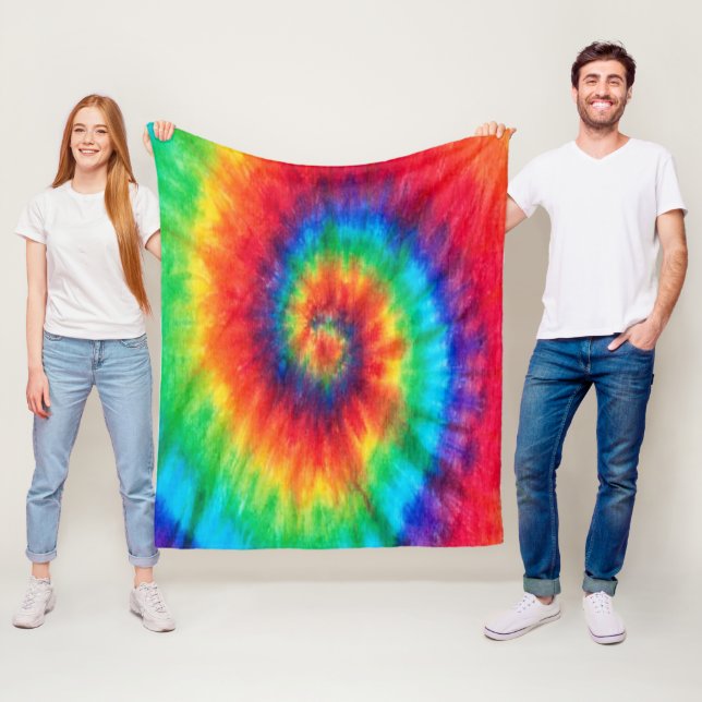 Couverture Polaire tie-dye (En situation)