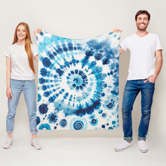 Couverture Polaire Tie Dye Motif (En situation)