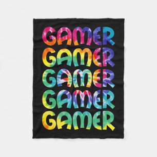 Couverture Polaire Tie Dye Style Jeu Vidéo Jeu Hommes Garçons Ados