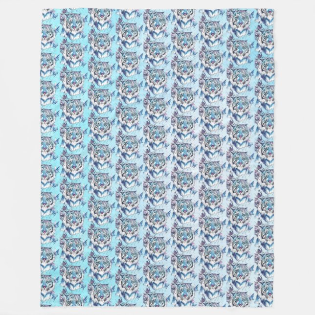 Couverture Polaire Tigre (Devant)