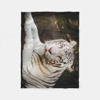 Couverture Polaire Tigre blanc